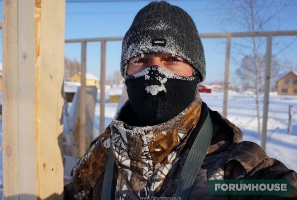 Medlem Forumhouse Unreal76 udført noget arbejde, selv ved 32 grader under nul.