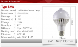 LED lampe med bevægelsessensor: fordelene ved valg og virkemåde