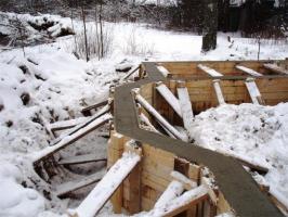 Hvordan at hælde et fundament i vinteren og det beklager ikke