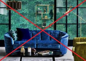 7 almindelige fejl, der bør undgås i udsmykningen og arrangementet interiør med fløjl hjem
