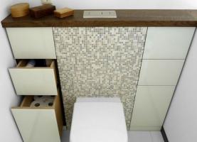 Som med 5 design tips, æstetisk og praktisk funktion plads til at tilføje din lille toilet