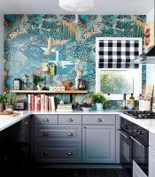 Hvordan til at dekorere en væg i dit køkken tapet. 7 kreative ideer.