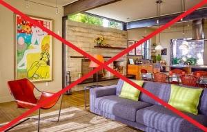 8 mest almindelige fejl i udsmykningen af ​​hjemmet interiør.