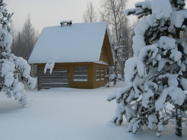Snowy vinter i landet har sin egen romantik!