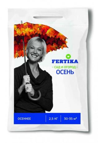 Fertikov (aka "Kemira Suite") til haven "Autumn". Lad os tage et kig på dens sammensætning (knalde til højre på billedet)