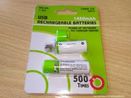 Penlight batterier opladning fra USB